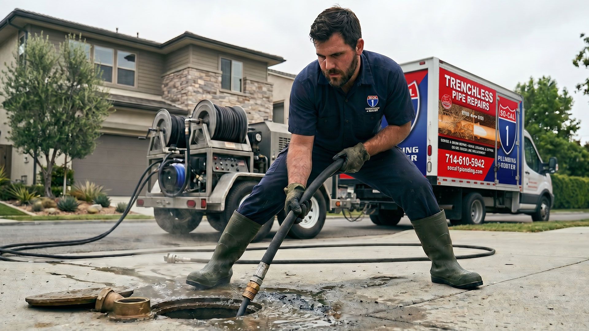 Plumber with Hydro Jet in Orange County, CA